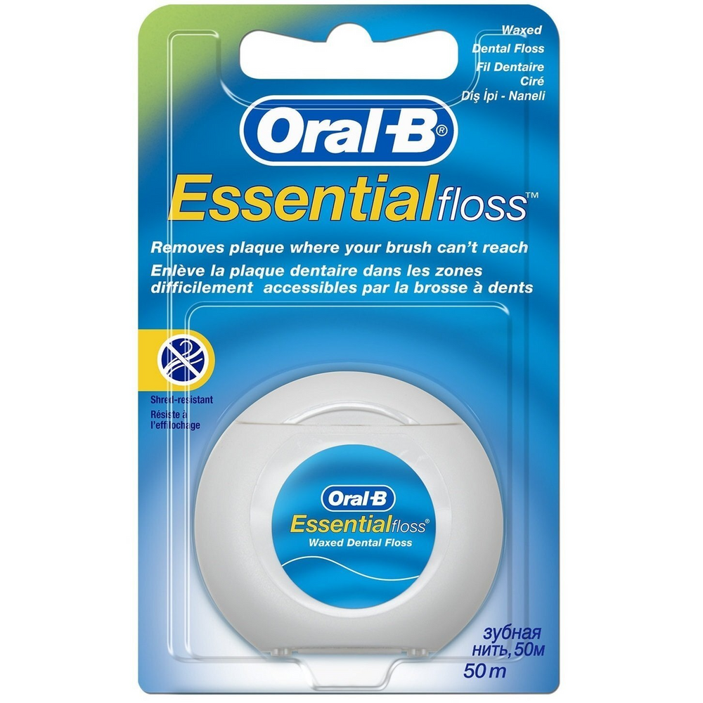 Зубна нитка Oral-B Essential М`ятна 50м фото