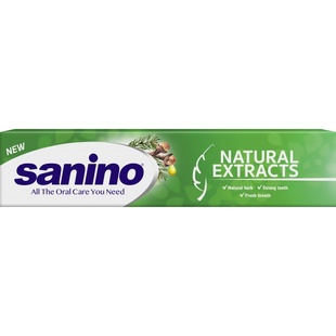 Зубна паста Sanino Natural Extracts 90 мл фото