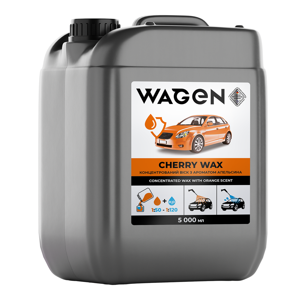 Концентрированный воск с ароматом апельсина WAGEN "ORANGE WAX" 5л. фото