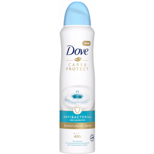 Дезодорант-антиперспірант Dove Care & Protect Antibacterial, 150 мл фото