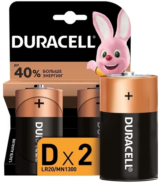 Лужні батарейки Duracell D (LR20) MN1300, фото