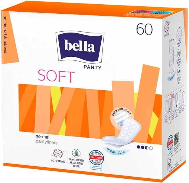 Щоденні гігієнічні прокладки Bella Panty Soft 60 шт фото