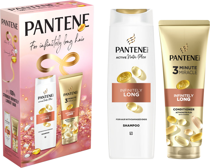 Подарочный набор Pantene Infinitely Long Шампунь 400 мл + Бальзам-ополаскиватель 220 мл фото