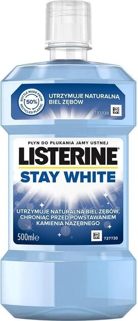 Ополаскиватель для полости рта Listerine Stay White 500 мл фото