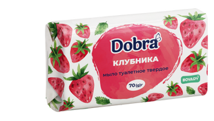 DOBRA мыло 70г Клубника фото