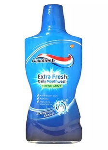Ополіскувач ротової порожнини Aquafresh Fresh Mint Extra Fresh щоденний 500 мл фото