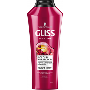 Шампунь GLISS Color Perfector для окрашенных и мелированных волос, 400 мл фото