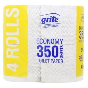 Туалетний папір Grite Economy 2-ох шаровий 4рулонів фото