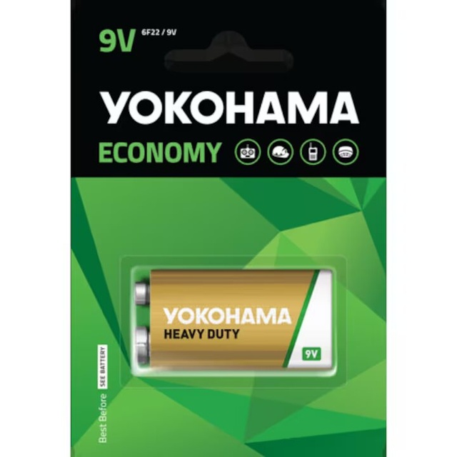 Батарейка Yokohama Economy крона 9V 6F22 фото