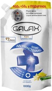 Рідке мило GALAX Антибактеріальне "Алоє та сік карамболи" (DOYPACK) 950г+50г фото