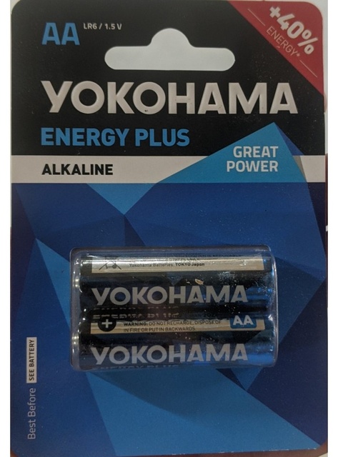 Батарейки Yokohama alkaline Energy plus AA LR6 2шт фото