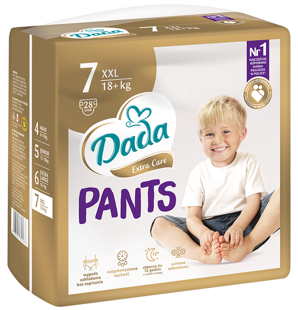 Підгузки-трусики Дада Dada Extra Care Pants 7 XXL (18+ кг), 28 шт фото