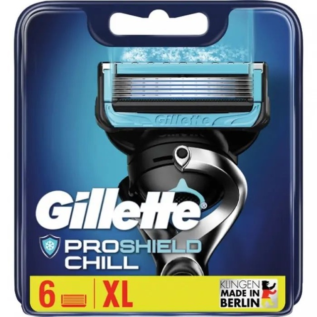 Змінні картриджі для гоління Gillette Proshield Chill, 6 шт фото