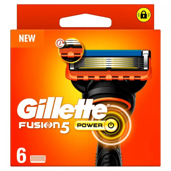 Сменные картриджи для бритья Gillette Fusion 5 Power, 6 шт фото