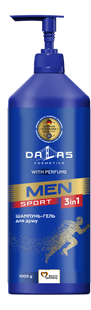 Мужской шампунь-гель для душа Dalas Sport 1000г фото