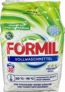 Пральний порошок Formil Vollwaschmittel Premium для білого одягу, на 30 прань, 2.025 кг фото