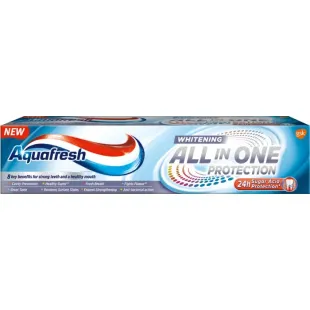 Зубная паста Aquafresh All-in-One Protection Whitening, 100 мл фото