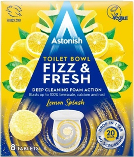 Таблетки для мытья унитаза Astonish Toilet Bowl Fizz&Fresh Lemon Splash / 8 капсул фото