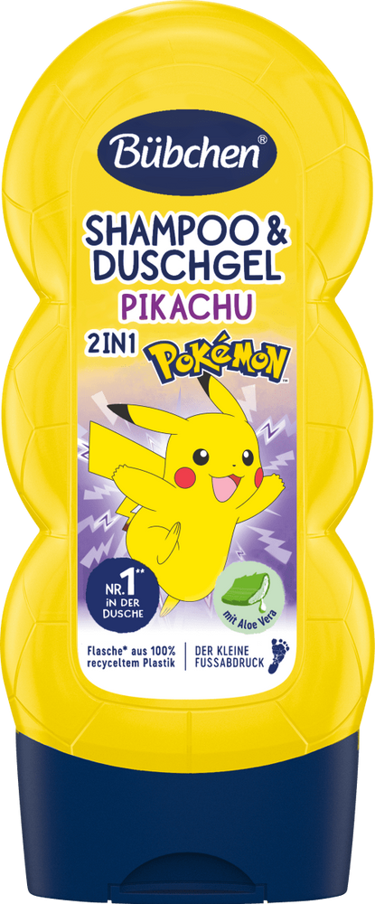 Шампунь та  гель для душу Bubchen Pokemon Pikachu 230мл фото