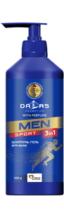 Чоловічий шампунь-гель для душу Dalas Sport 500г фото
