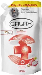Рідке мило антибактеріальне GALAX "Фрукт дракона і олії макадамії"(DOYPACK) 950г+50г фото