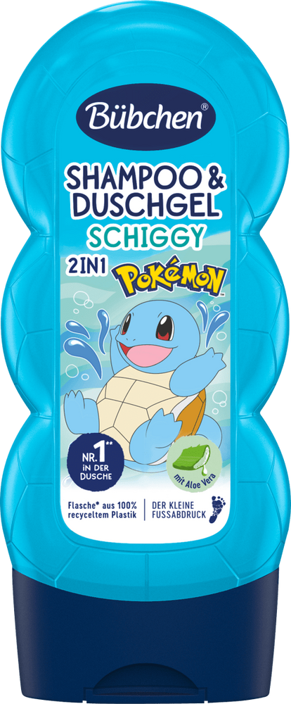 Шампунь и гель для душа Bubchen Pokemon Schiggy 230мл фото