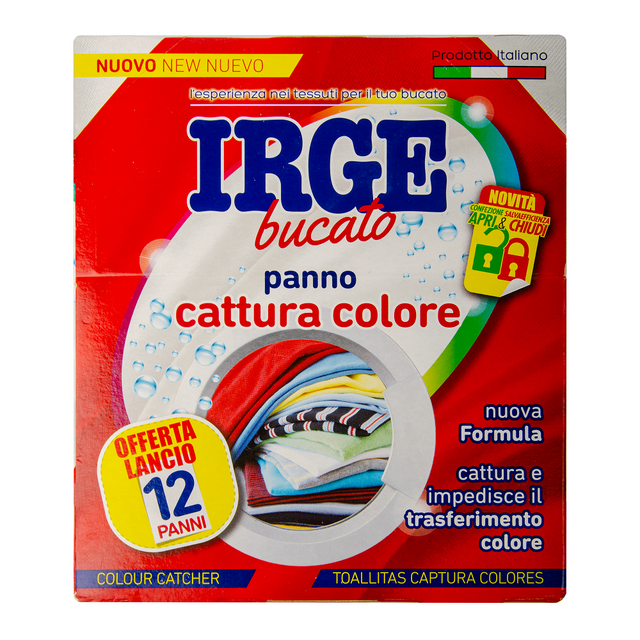 Серветки-пастка IRGE для прання кольорових речей 12 шт. фото