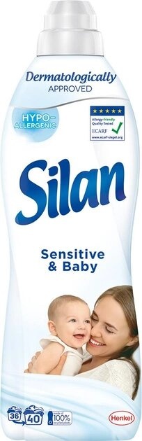 Ополаскиватель-кондиционер для белья Silan Sensitive & Baby 880 мл фото