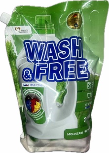 Гель для прання Wash&Free Універсал Гірська свіжість Дойпак 2л фото