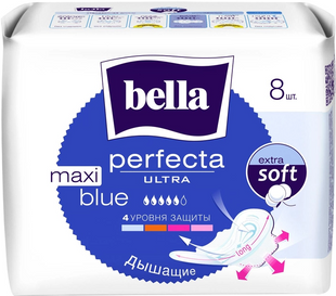 Гігієнічні прокладки Bella Perfecta Ultra Maxi Blue 8 шт фото