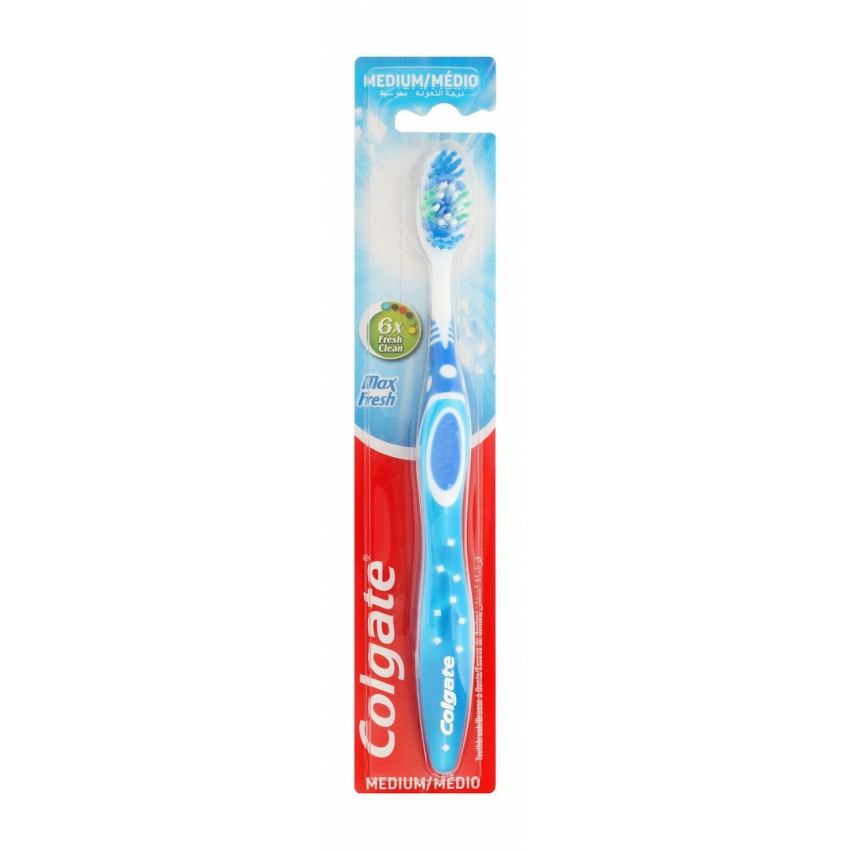 Зубная щетка Colgate Max Fresh средней жорсткости, 1 шт фото