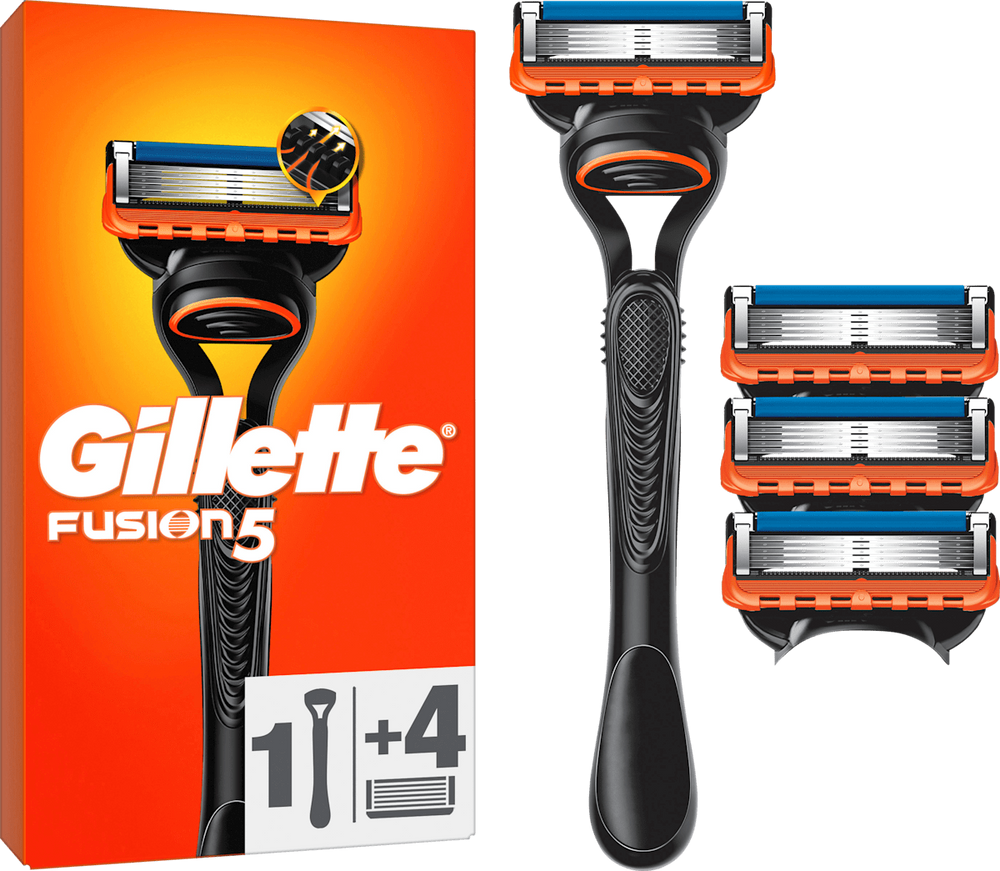Станок для гоління чоловічий Gillette Fusion5 +4 картриджі фото