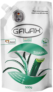 Рідке мило з алоє вера GALAX (DOYPACK) 500г фото