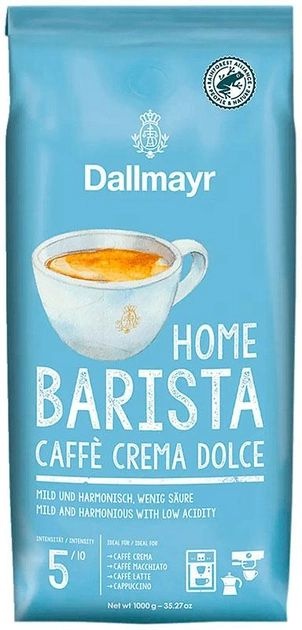 Кава в зернах Dallmayr Home Barista Caffe Crema Dolce Обсмажена 1 кг фото