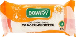 Мило господарське Bovary біле для прання та видалення плям 125 г фото