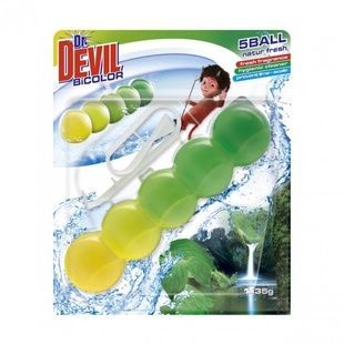 Туалетные шарики Dr.Devil WC BiCOLOR Природная свежесть 1х35 г фото