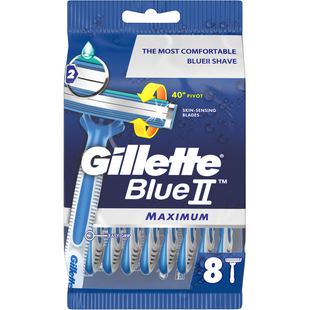 Одноразові станки для гоління чоловічі Gillette Blue 2 Max 8 шт фото