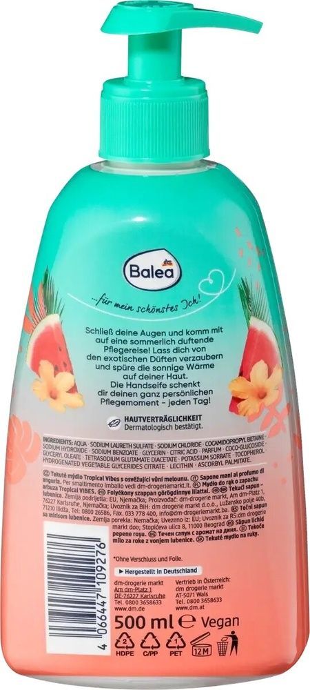 Жидкое мыло Balea Tropical Vibes, 500 мл фото
