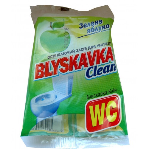 Освіжаючий засіб для унітаза Blyskavka Clean Зелене яблуко фото