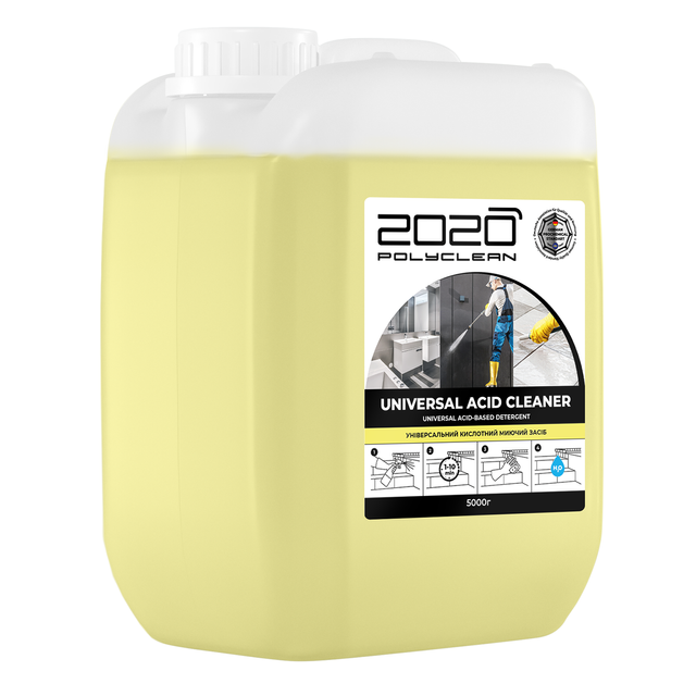 Універсальний кислотний миючий засіб 2020 Polyclean “Universal acid cleaner” 5 кг фото