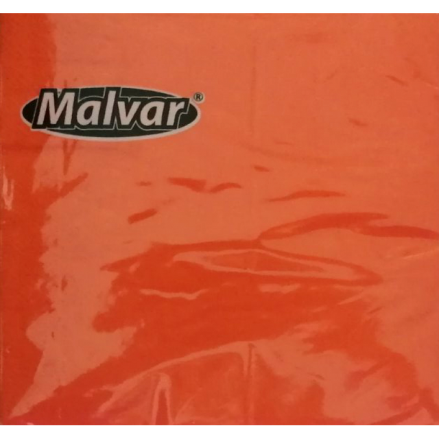 Серветка Malvar помаранчева 30*30 см 2-ох шарові 40 шт фото