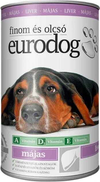 Консерва для собак EuroDog з печінкою 415 г фото