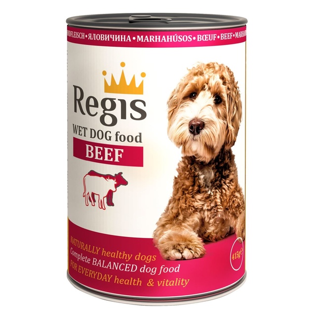 Корм для собак вологий "Regis" з яловичиною 415г фото