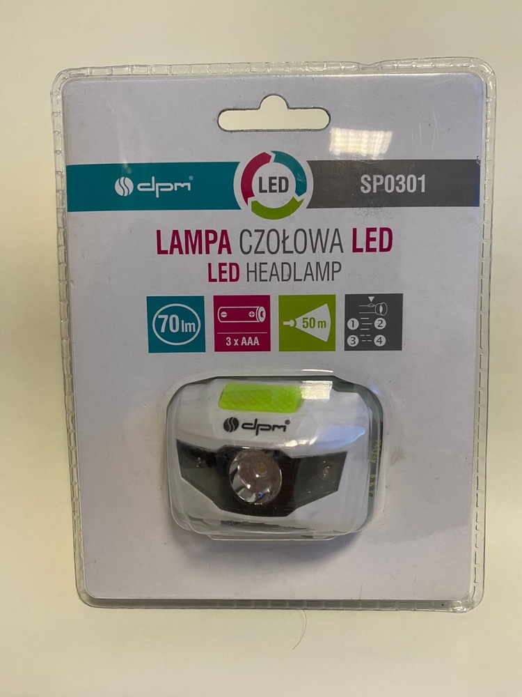 Ліхтарик Led SP 301 70lm 3*AAA на лоб фото