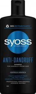 Шампунь SYOSS Anti-Dandruff с Центеллой Азиатской для волос, склонных к перхоти 440 мл фото