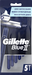 Одноразові станки для гоління чоловічі Gillette Blue 2 5 шт фото