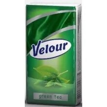 Носові хустки Velour Зелений чай 10шт фото