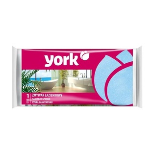 Губка санитарная YORK для уборки 13,5 x 7 x 4,3 cм фото