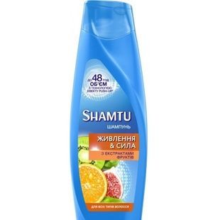 Шампунь Shamtu Питание и Сила c экстрактами фруктов для всех типов волос 200 мл фото