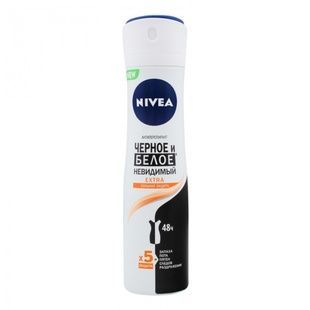 Дезодорант-антиперспирант Nivea Extra Черное и Белое Невидимый, 150 мл фото